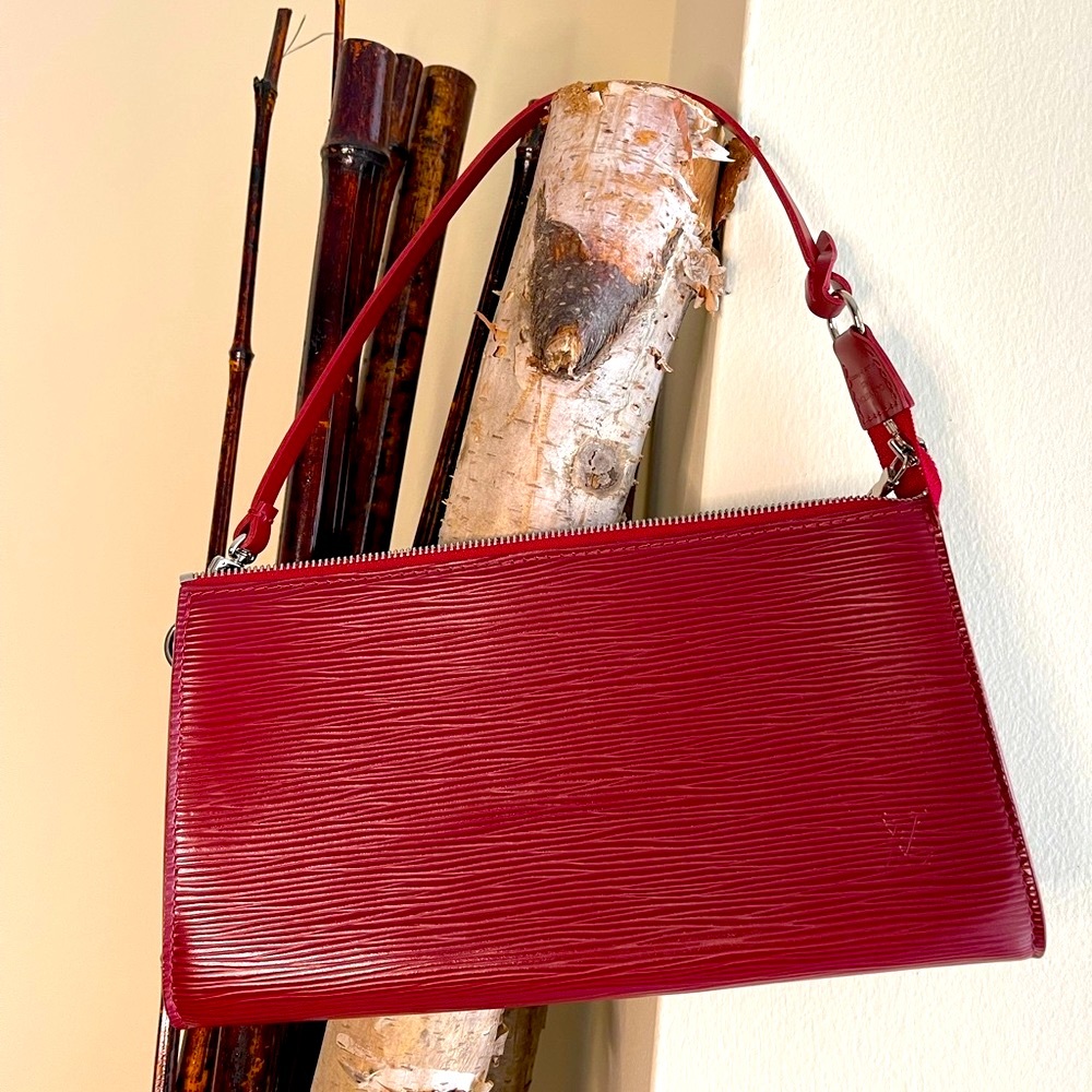 Louis Vuitton EPI red pochette